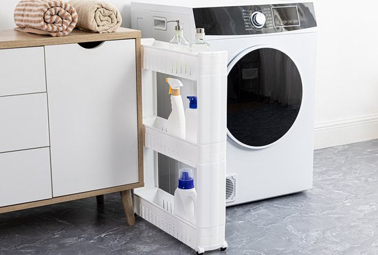 Home&Comfort Keukentrolley op Wieltjes - Compact Opbergrek - 3 Lagen