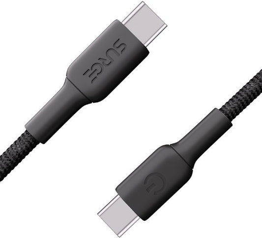 Surge USB C naar USB C kabel - 100W - 2 Meter Oplaadkabel - Snellader met 15% Kevlar - Geschikt voor o.a. Samsung / MacBook / iPhone 15 en 16 / iPad Pro