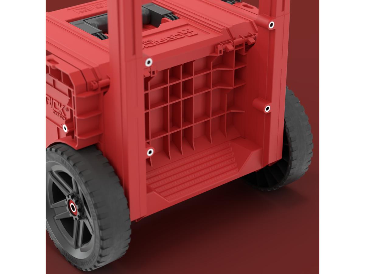 Qbrick Pro Cart 2.0 Plus - Compact en Duurzaam - Rood