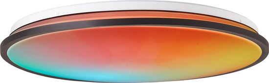 Brilliant Heida Plafondlamp – Ø 49 cm – LED Ingebouwd – Dimbaar & RGB – Zwart