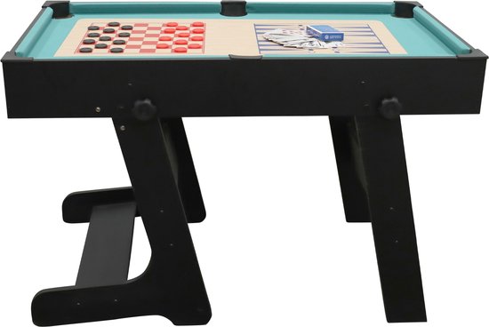 Cougar 16-in-1 Multi Speeltafel – Zwarte Speeltafel met 16 Spellen – Inclusief Accessoires – Voor Kinderen en Volwassenen
