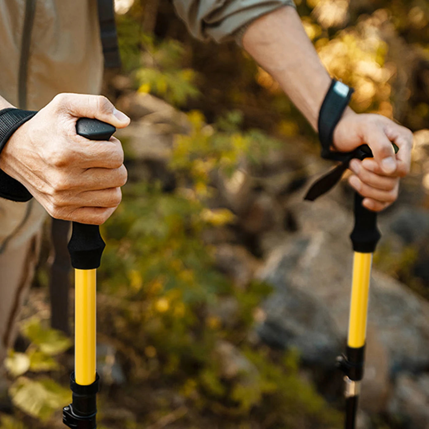 SUCOJIA Lichtgewicht Trekkingstokken Aluminium 7075 - Opvouwbaar - Antislipgreep - Voor Wandelen en Reizen