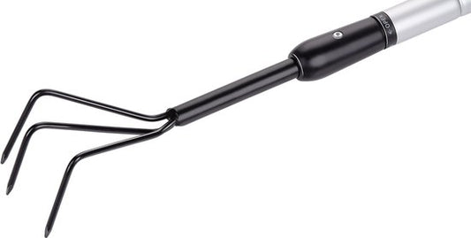 BLACK+DECKER Cultivator - Telescopische Steel 77 - 112 CM - 3 Tanden - Aluminium/ Koolstofstaal