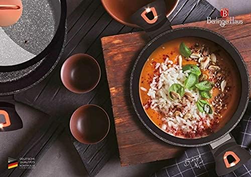 Berlinger Haus Monaco Sauteerpan met Deksel - Zwart/Rose Gold - 28 cm