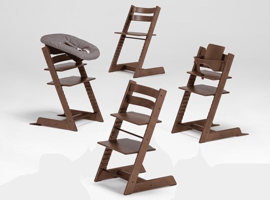 Tripp Trapp stoel van Stokke, Warm Brown - verstelbare, converteerbare stoel voor peuters, kinderen en volwassenen - handig, comfortabel en ergonomisch - klassiek ontwerp