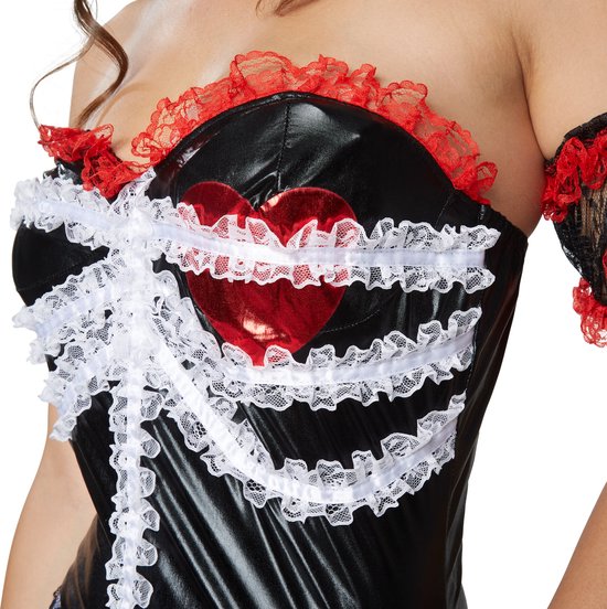 Dressforfun Griezelige geliefde XXL - verkleedkleding kostuum halloween verkleden feestkleding carnavalskleding carnaval feestkledij partykleding - 302019