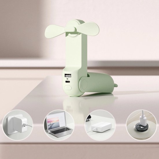 Jisulife Mini Handheld Fan Life8 Plus Draagbare Usb-Ventilator