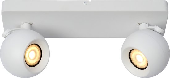 Lucide FAVORI - Plafondspot (Plafondlamp) - 2xGU10 - Wit