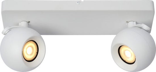 Lucide FAVORI - Plafondspot (Plafondlamp) - 2xGU10 - Wit