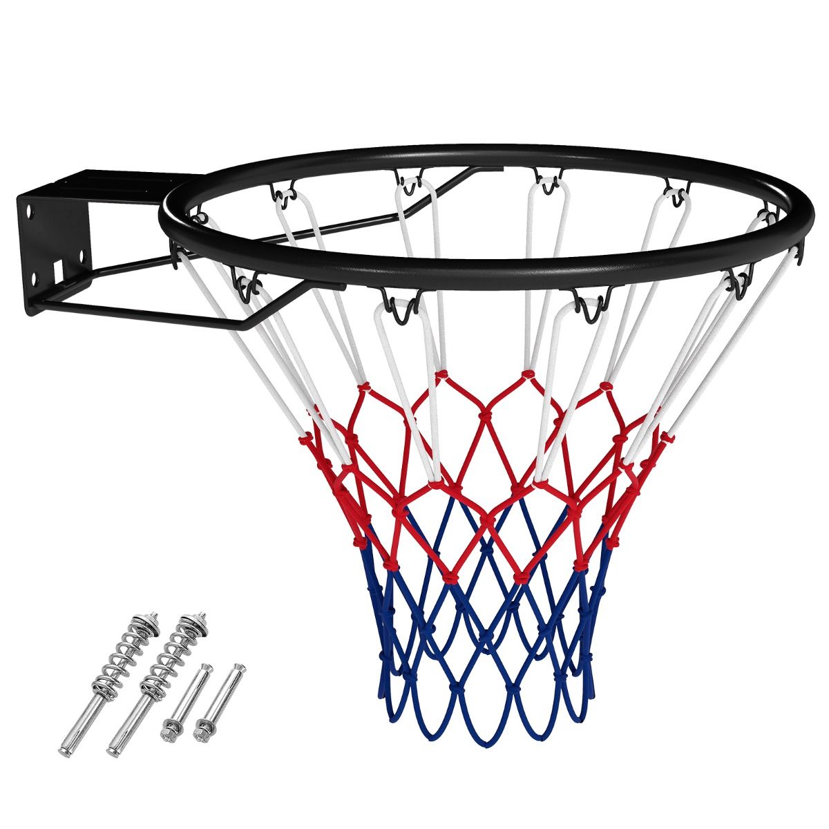 Coast Basketbalring - weerbestendig - dubbel veermechanisme - zwart/oranje - Ø45 cm