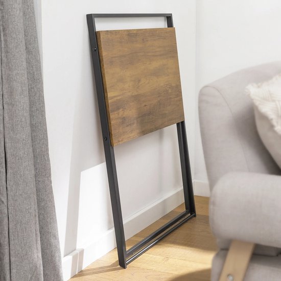 Mara Opvouwbaar Bureau - Computerbureau - Studietafel - Draagbaar - MDF - Bruin - 63 x 45 x 77 cm