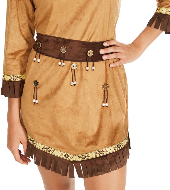 Dressforfun vrouwenkostuum indianenvrouw Apache sexy Ashley XXL - verkleedkleding kostuum halloween verkleden feestkleding carnavalskleding carnaval feestkledij partykleding - 300630