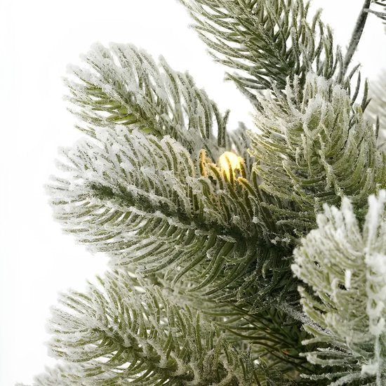 Black Box Trees Nagoya Kunstkerstboom met Verlichting - Kunstboom H90 x D42 cm - Kunst Kerstboom Besneeuwde Takken - in Kunststof Pot - Kerstdecoratie voor Binnen - met Batterij en Timer - 175 Tips