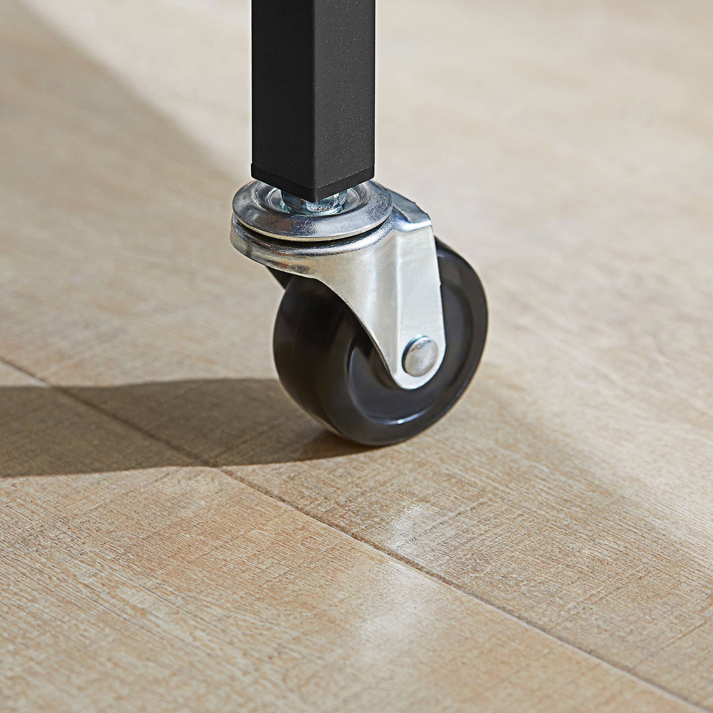 SoBuy Keukentrolley op wieltjes met 2 lades en 2 planken - 100x45x93 cm - Max. 60KG - Houtkleur donker