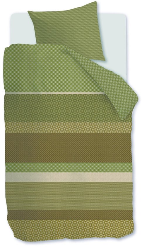Beddinghouse Fera dekbedovertrek - Tweepersoons - 200 x 200/220 cm - Groen