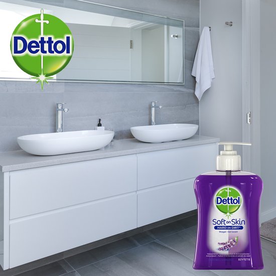 Dettol Wasgel - Verzachtend met lavendel en druifextracten - Handzeep - 250 ml