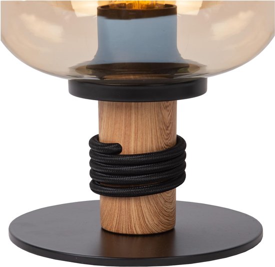 Lucide ILONA - Tafellamp - Ø 18 cm - 1xE27 - Amber