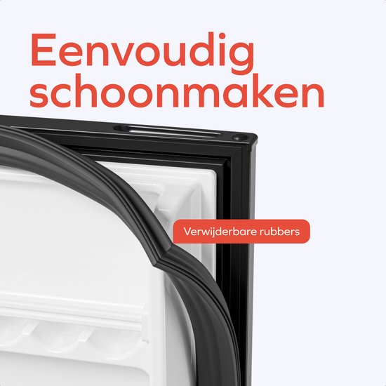 KitchenBrothers Koelkast - 92L - Tafelmodel - IJskast - Frigo - Vrijstaand - Zwart