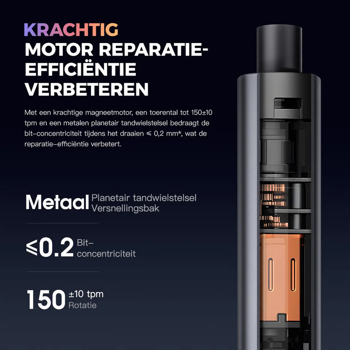 EasyWox 57-in-1 Elektrische Precisieschroevendraaier - Grijs