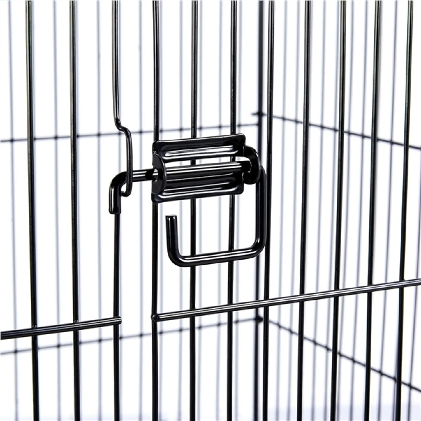 Yaheetech Vogelkooi - Parkieten en Papegaaien - 59,5x59,5x150 cm - Verrijdbaar - Afneembare Standaard - Zitstokken - Zwart