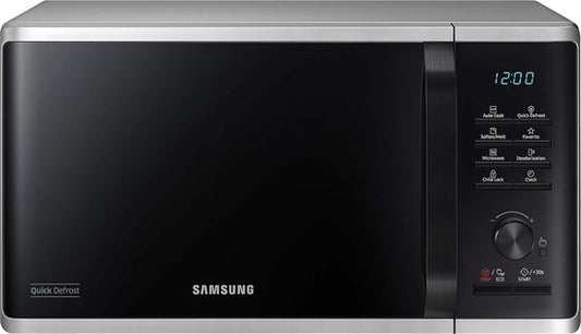 Samsung Magnetron MS2AK3515AS/EG – 800 W – breedte 48,9 cm – binnenkant geglazuurd keramiek krasbestendig – Quick Defrost ontdooiprogramma Binnenkant van krasbestendig geëmailleerd keramiek