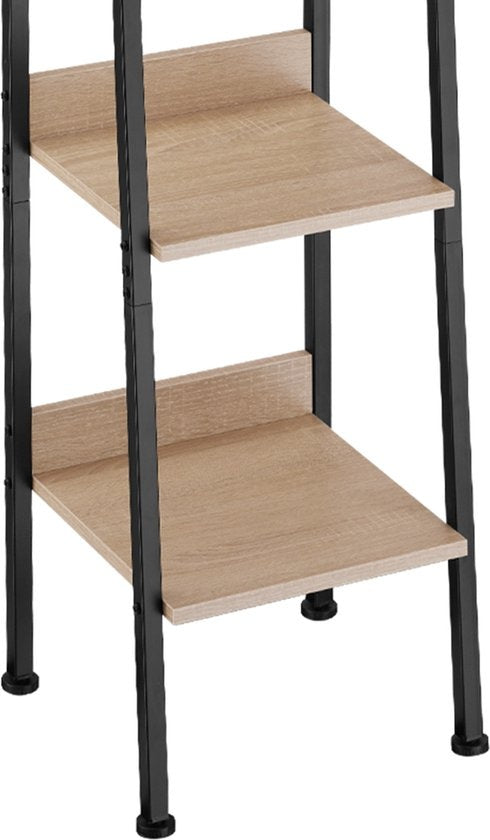 tectake - Wandrek ladderrek boekenrek - Folkestone industrieel lichtbruin - 404705