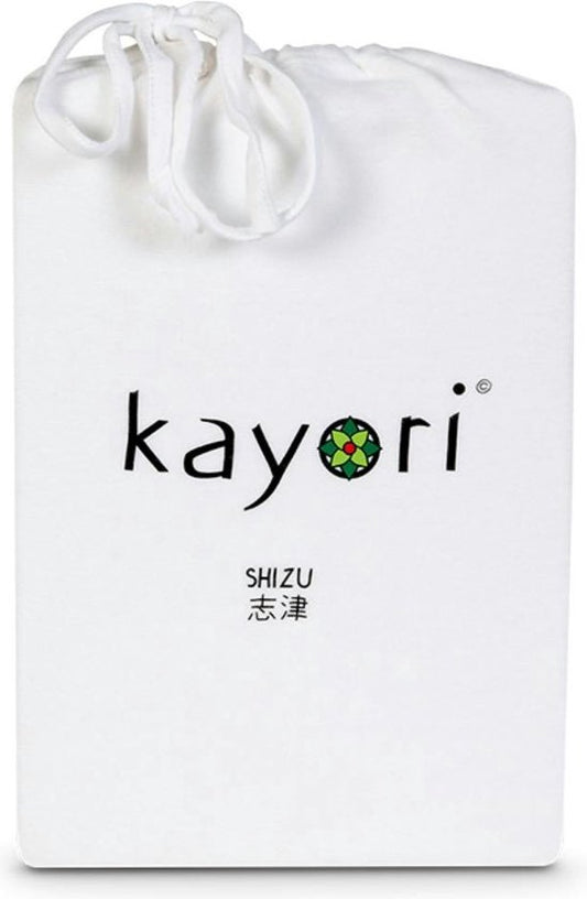 Kayori Matrasbeschermer - Jersey - (hoekhoogte 40 cm ) Wit - B 180 x L 200/220 cm - Lits-jumeaux Luchtdoorlatend - Geschikt voor Standaard Matras/Boxspring/Matras + Topper/Waterbed - KAY005027-B 180 x L 200/220 cm