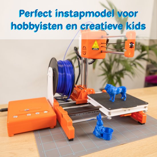 3D&Print 3D Printer voor Beginners, Kinderen - Bouwpakket - Starterspakket voor Kinderen - Oranje