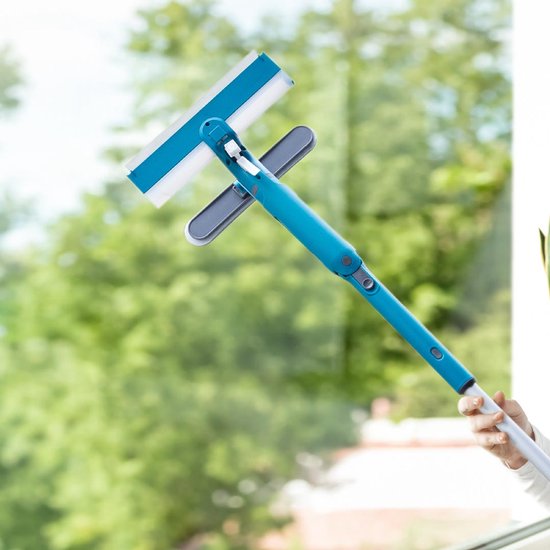 Livington Window Buddy - Raamreiniger - Raamreiniger met telescoopstang - Raamwisser - Raamtrekker - Douchewisser - Zonnepaneelreiniger vertaler