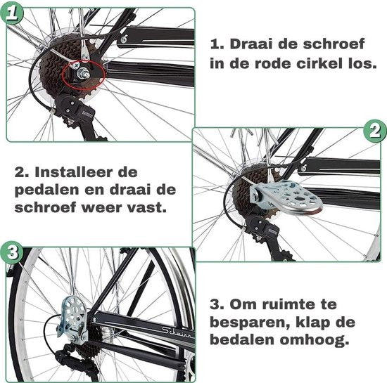 Fietsstoeltje set - fietszitje - achterzitje fiets - bagagedrager kussen