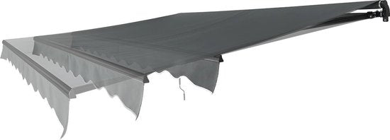 Zonnescherm / Luifel - 300 x 250 cm - Donkergrijs zonwering
