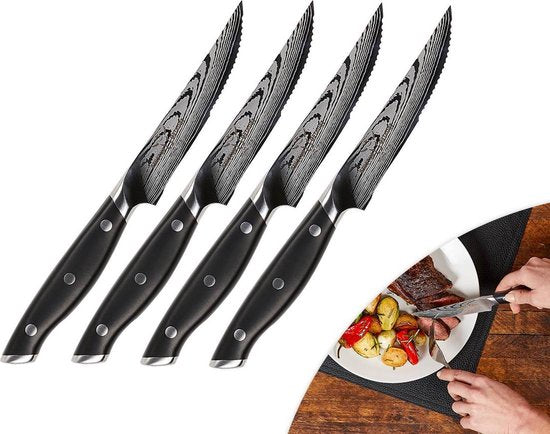 Trusted Butcher steakmessenset Het scheermesscherpe steakmes