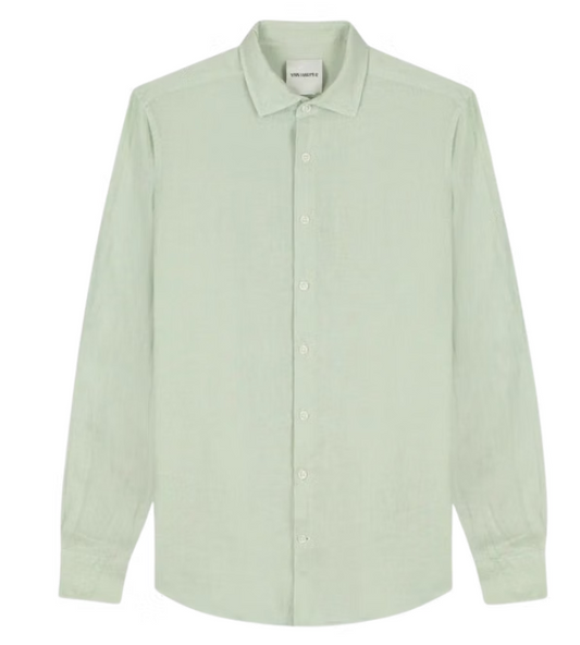 Van Harper Linnen Overhemd Regular Fit Heren Maat XXL – Kiwi – 100% Linnen