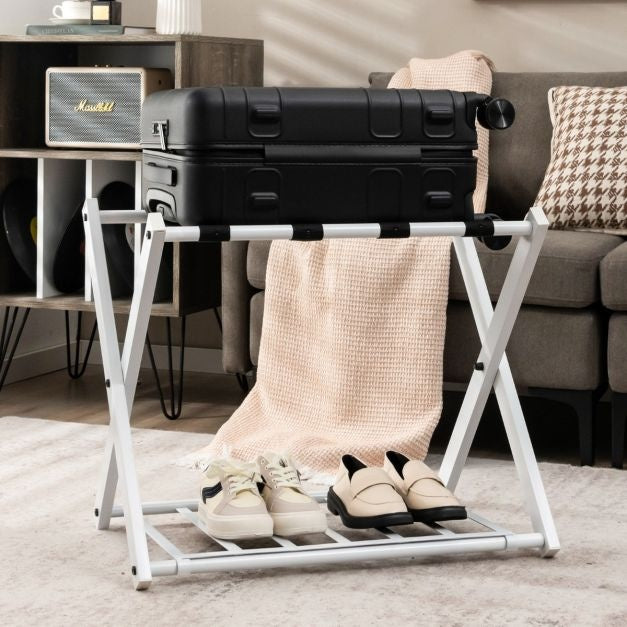 Coast Bagagerek met Schoenenhouder Opvouwbaar - Wit