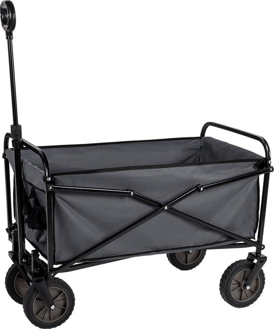 Camp Active Opvouwbare Bolderkar - Zwart - 70KG - 82x52x63cm
