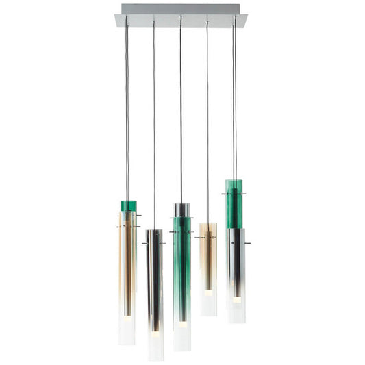 briljant LED hanglamp, 8-lamps 32W warm wit