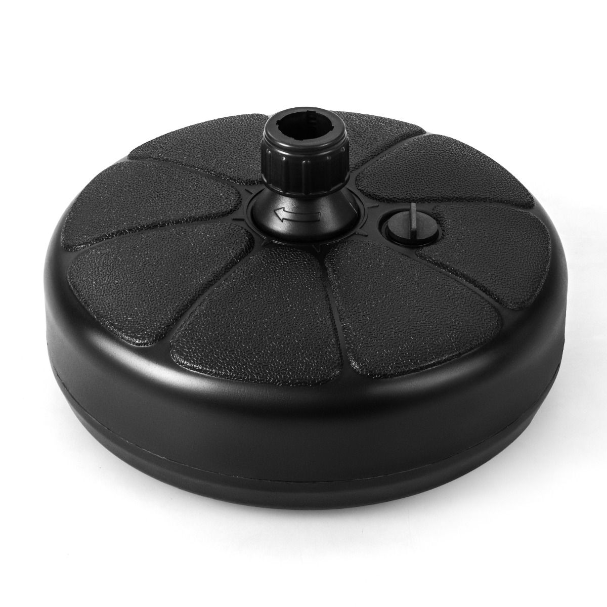 Coast Buitenparasolvoet - Voor Φ38mm Parasolstokken - HDPE - 37 x 19 cm - Zwart