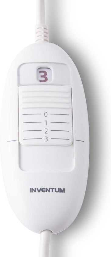 Inventum HN136I - Elektrische onderdeken - Warmere voetenzone - 1 persoons - 150x80 cm - Fleece - Lichtblauw