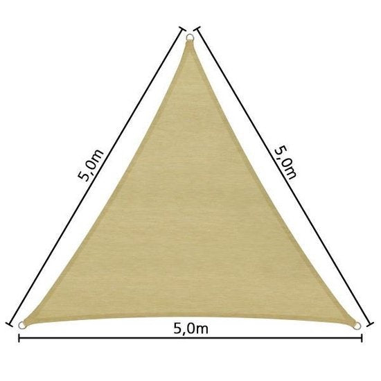 Driehoek zonneluifel zonnedoek 5m x 5m x 5m 401809