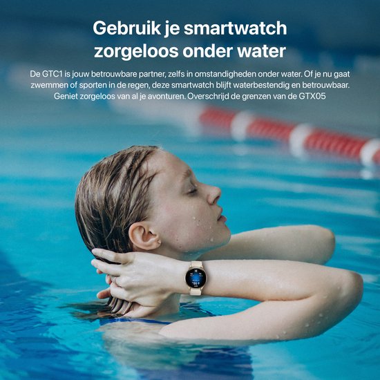 Otiume Zenith GTX05 – Smartwatch – 45mm Amoled Display – GPS – Bluetooth bellen – Goud