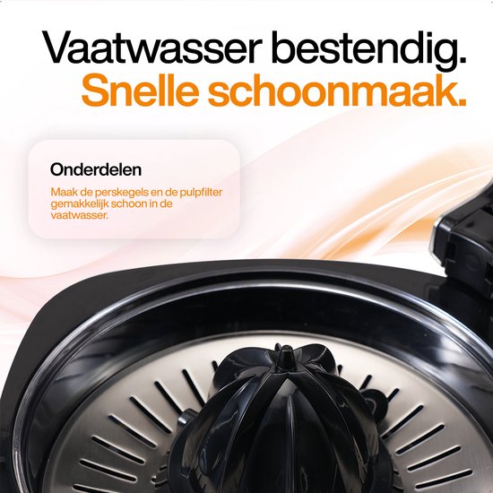 MATTI® - Citruspers Electrisch - Citruspers - Citroenpers - Sinaasappelpers - 160W, RVS, Pershendel - 18.000RPM