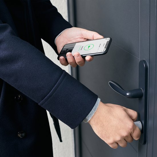 Netatmo Elektrisch deurslot - Slim Deurslot - 3 Sleutels - Slimme Sleutels - NFC-sleutel - Toegang delen - Apple Homekit - Silver