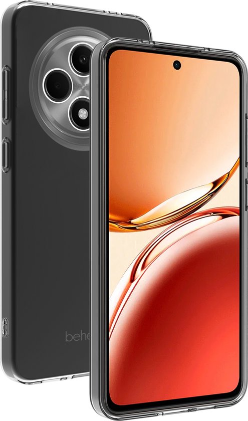 BeHello Oppo Reno12 F Hoesje - Dunne Gel Case - Flexibel Oppo Reno12 F Hoesje van Plastic - Transparant