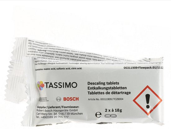 Bosch Tassimo TCZ6004 - Ontkalkingstabletten