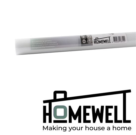 Homewell Raamfolie HR++ 120x300cm - Zonwerend & Isolerend - Anti inkijk - Statisch - Matglas