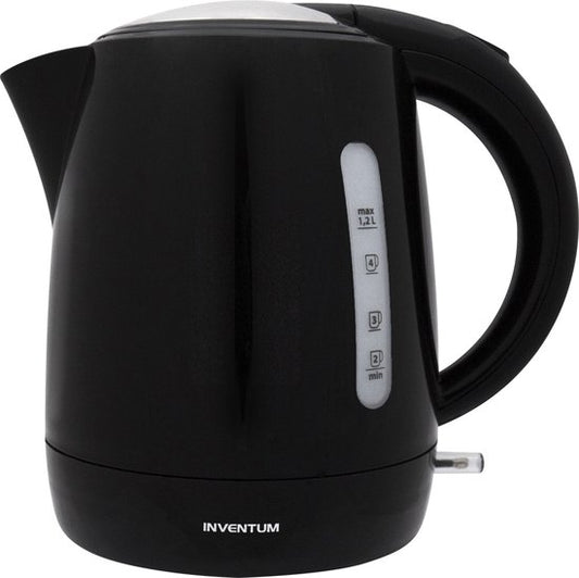 Inventum HW212 Waterkoker - 1.2L - Kunststof - BPA vrij - 2200W - 98x19x22 cm - Zwart