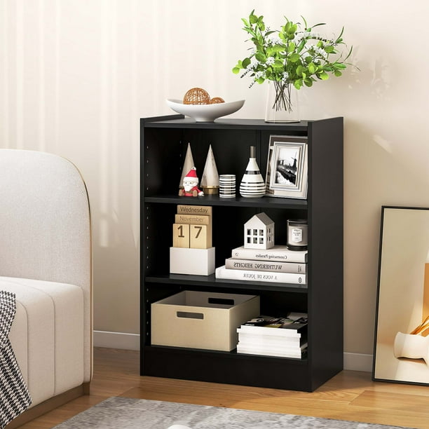 Coast Open Boekenkast Zwart met schuifbare planken 49,53x30,48x74,93cm