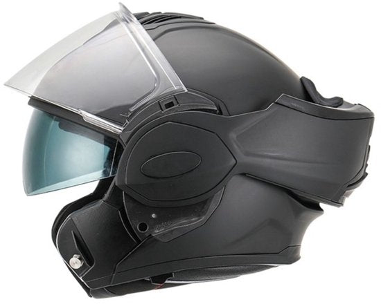 APEX MI200 Solid Mat Zwart Systeemhelm - Maat XL - Helm