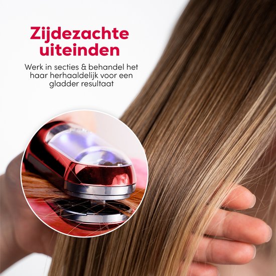 La Nou® Split Remover 4 - Split Ender -Incl. accessoires - Voor Gespleten Haarpunten - Split end Trimmer - Split remover - Rood