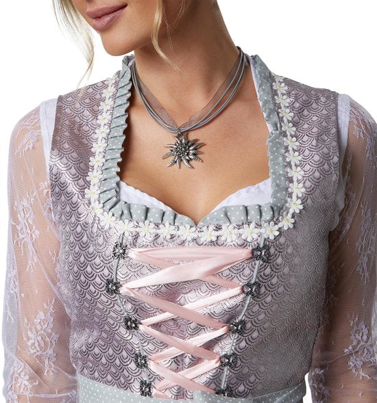 dressforfun - Midi-dirndl Oberammergau model 1 - XXL - Verkleedkleding carnaval - Oktoberfest - Verkleden - Feestkleding - Carnavalskleding - Feest - Partykleding